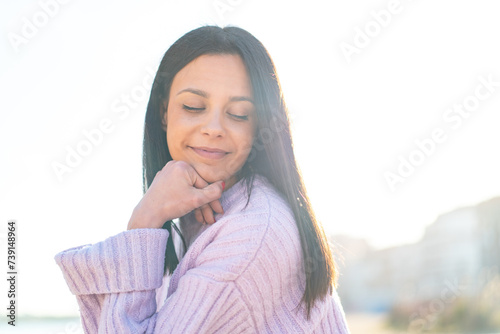 Young woman at outdoors