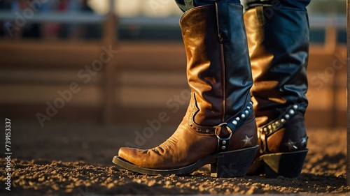 American rodeo cowboy boots from Generative AI © Arceli