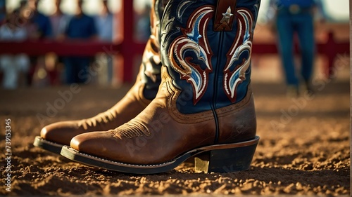 American rodeo cowboy boots from Generative AI