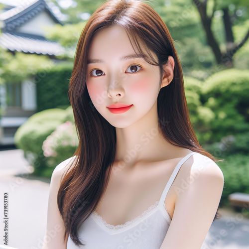 Beautiful Asian Korea  woman  