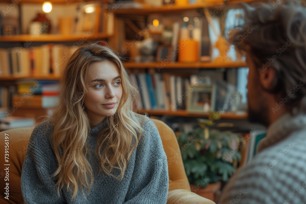 Consultation: Woman at a Psychologist's Appointment Consultation: Woman at a Psychologist's Appointment