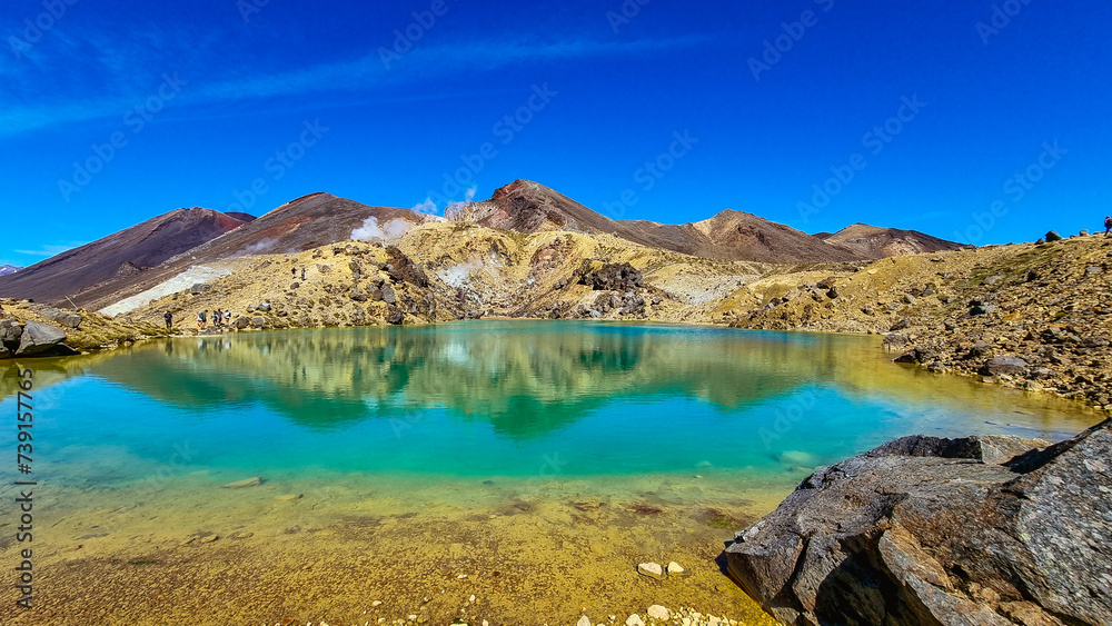 Thermal Steaming Reflected in Emerald Lakes
