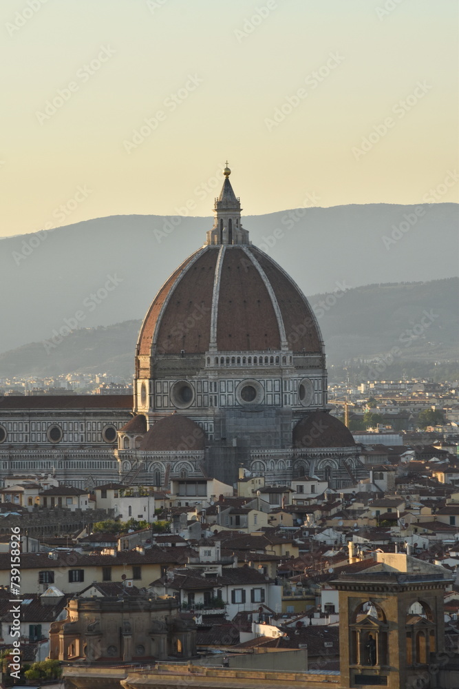 Fototapeta premium Dettaglio di Firenze al tramonto