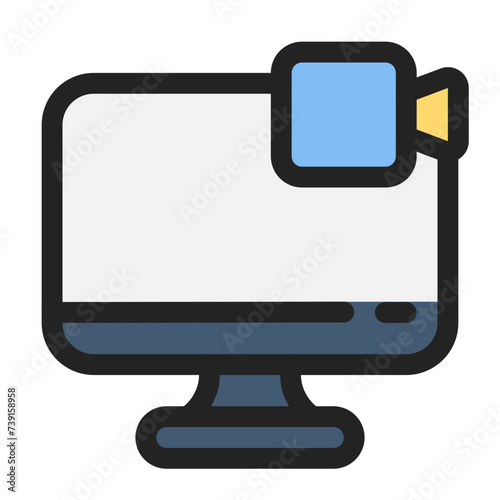 virtual meeting icon