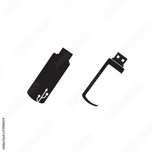 modern pen drive logo design for business