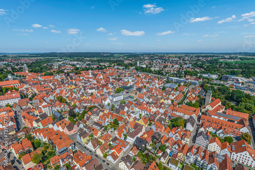 Ausblick auf die Altstadt der früheren Reichsstadt Memmingen in der Region Donau-Iller in Oberschwaben photo