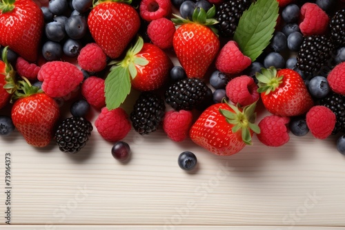 mixed fresh berries fruits professional advertising food photography