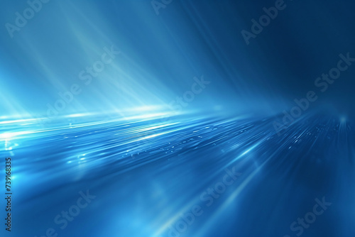 Abstract blue light streaks on a digital background