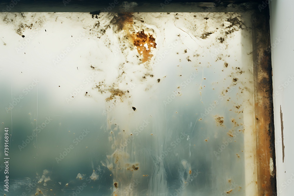 Mold in the corner of the plastic windows