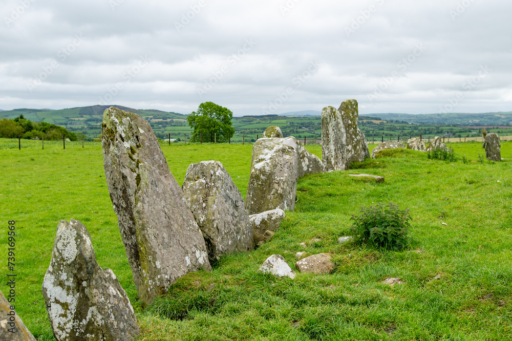 Beltany stone circle, an impressive Bronze Age ritual site located to the south of Raphoe town, County Donegal, Ireland. Beltany stone circle, an impressive Bronze Age ritual site located to the south of Raphoe town, County Donegal, Ireland.