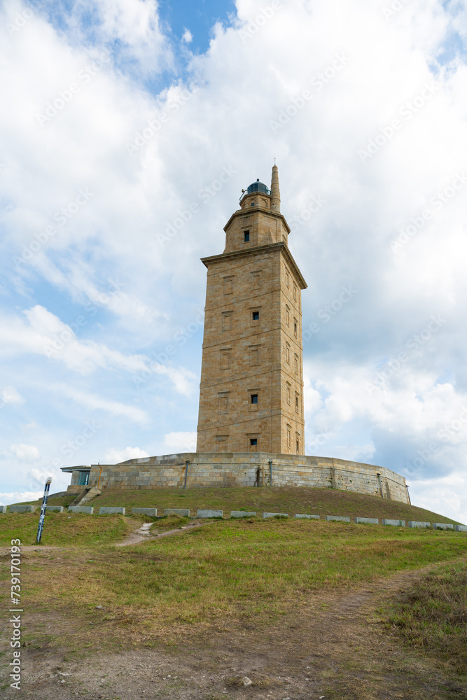 Tower of Hercules lighthouse in A Coruna in Spain on the Spanish North Atlantic coast (Costa da Morte) Tower of Hercules lighthouse in A Coruna in Spain on the Spanish North Atlantic coast (Costa da Morte)