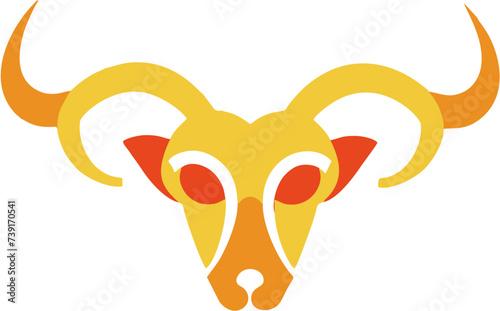 Orange aries zodiac sign