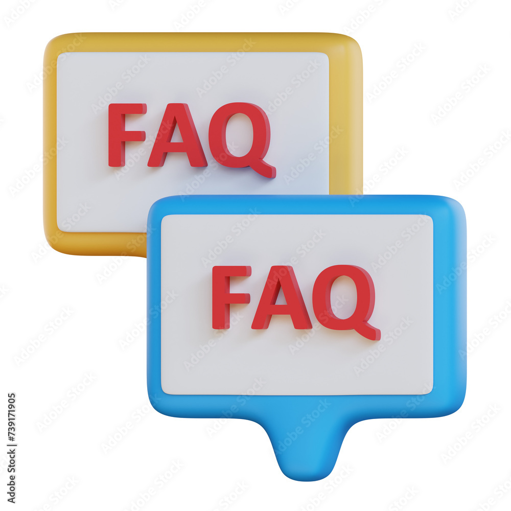 faq 3d icon illustration. customer and support 3d rendering faq 3d icon illustration. customer and support 3d rendering