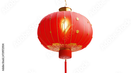 Chinese lanterns on transparent background