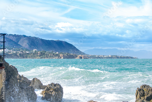 view of the coastline at Cefalu