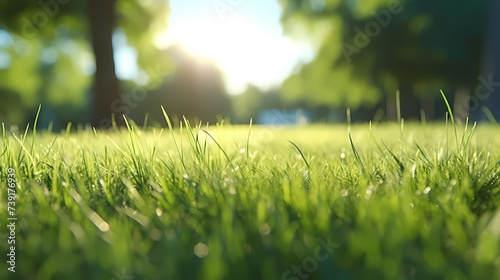 Beautiful green grass background