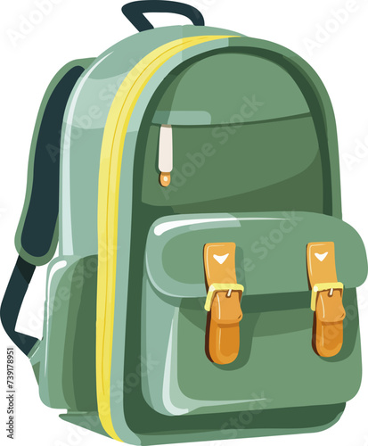 illustration of colorfull schoolbag 