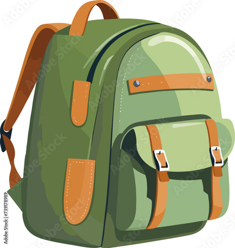 illustration of colorfull schoolbag 