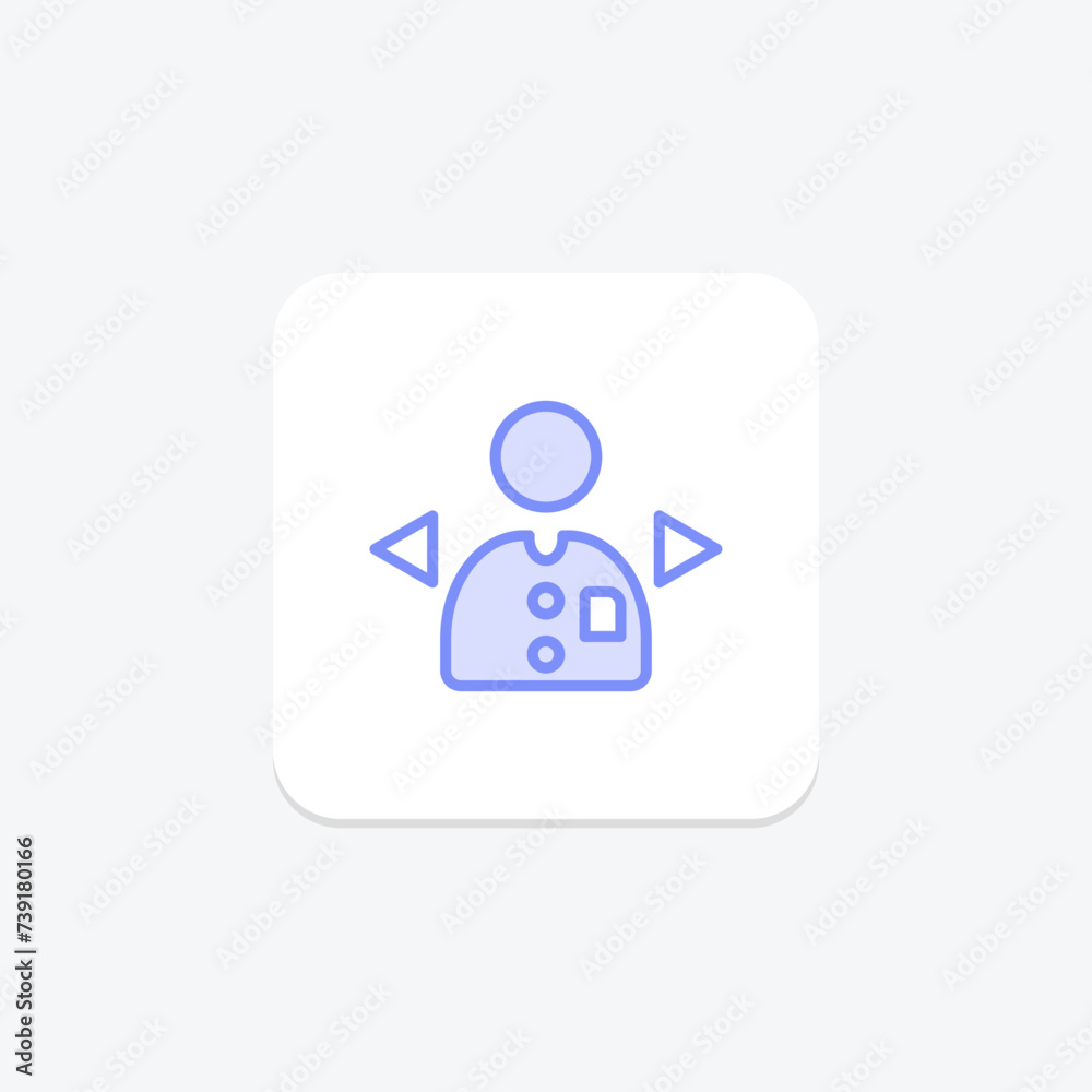 Character icon, gaming, game, avatar, persona duotone line icon, editable vector icon, pixel perfect, illustrator ai file Character icon, gaming, game, avatar, persona duotone line icon, editable vector icon, pixel perfect, illustrator ai file