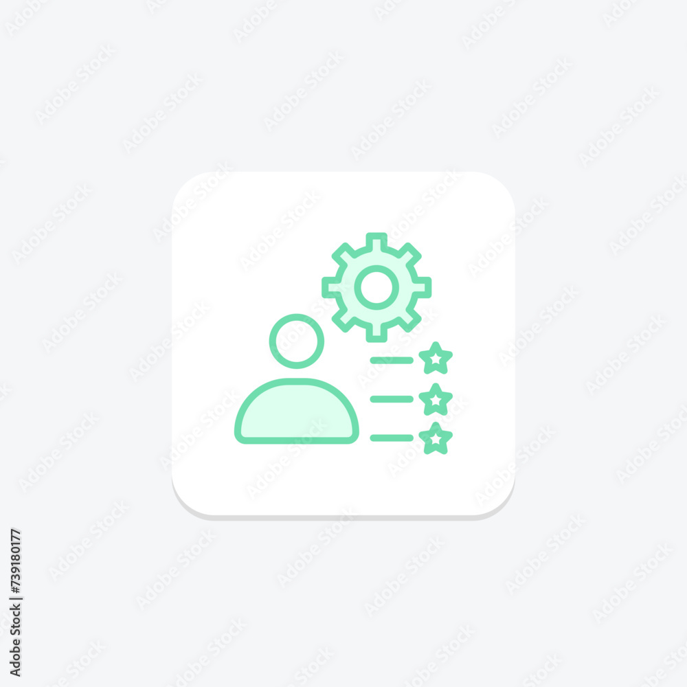 Skills icon, gaming, game, abilities, talents duotone line icon, editable vector icon, pixel perfect, illustrator ai file Skills icon, gaming, game, abilities, talents duotone line icon, editable vector icon, pixel perfect, illustrator ai file