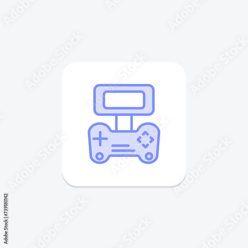 Indie Games icon, gaming, game, independent, creative duotone line icon, editable vector icon, pixel perfect, illustrator ai file