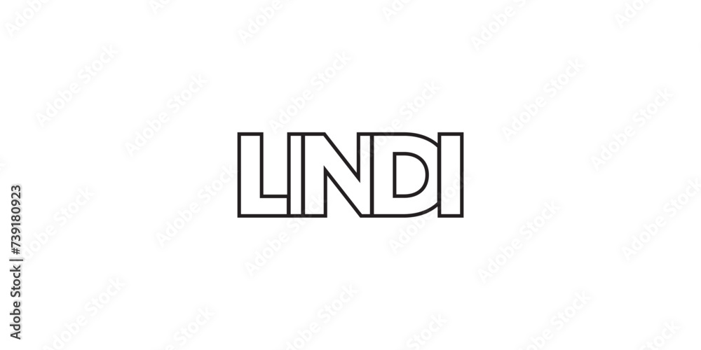 Lindi in the Tanzania emblem. The design features a geometric style, vector illustration with bold typography in a modern font. The graphic slogan lettering. Lindi in the Tanzania emblem. The design features a geometric style, vector illustration with bold typography in a modern font. The graphic slogan lettering.