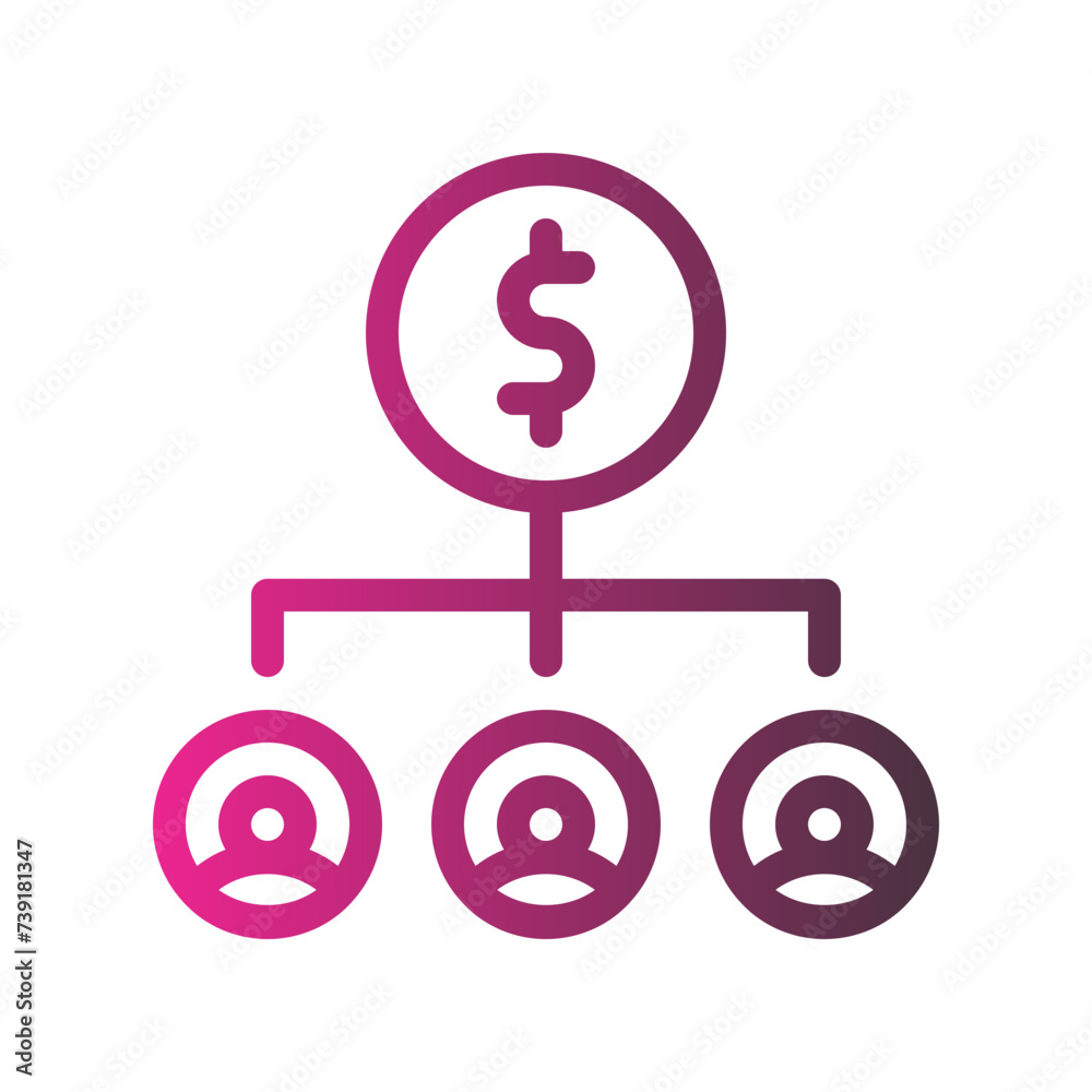 diversify gradient icon diversify gradient icon