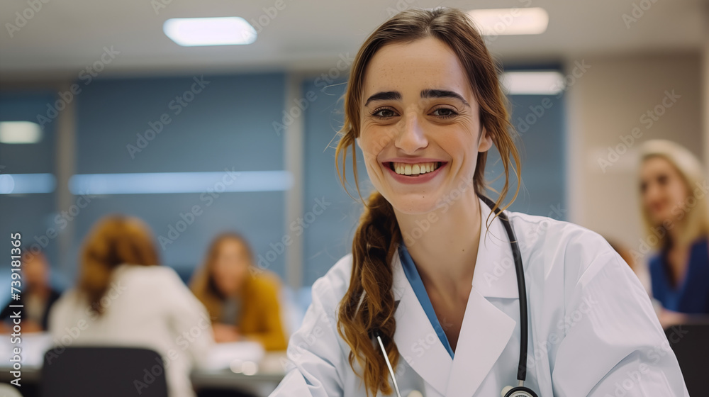 Portrait of a young nurse looking at the camera and smiling Portrait of a young nurse looking at the camera and smiling