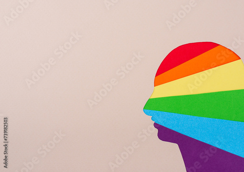 Pride month concept with LGBTQ flag