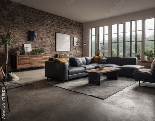 Beautiful contemporary living room home interior © Liera