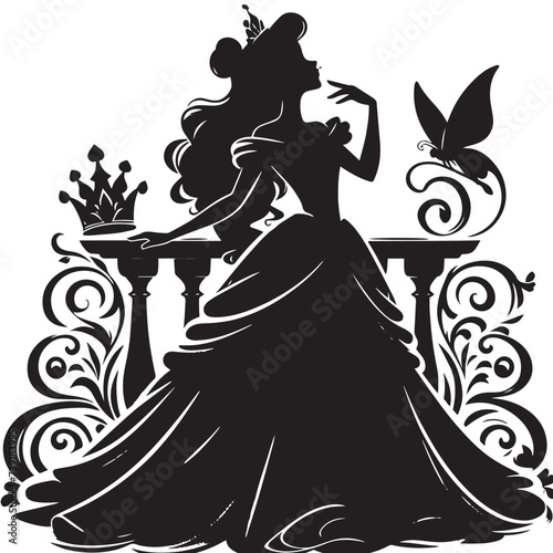 silhouette of a girl