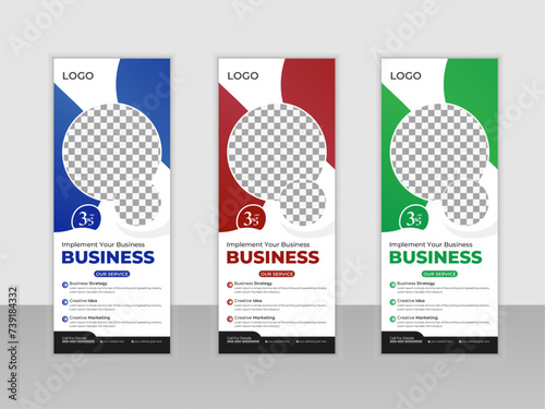 simple roll up banner template design