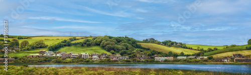 View on Slapton Ley (Lake),  Torcross, England, UK photo