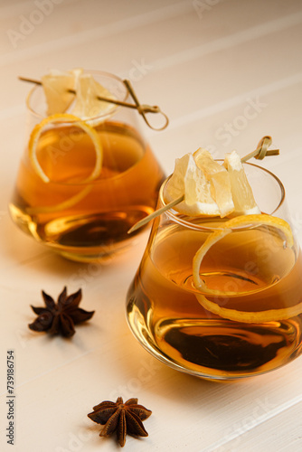 Mulled wine. Glühwein.
