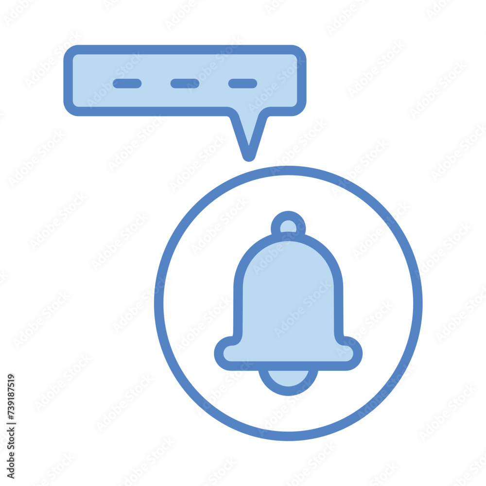 Notification icon vector, stock illustration Notification icon vector, stock illustration