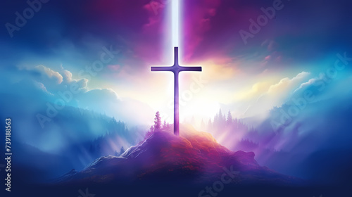 The Holy Cross symbolizes the death and resurrection of Jesus Christ © ma