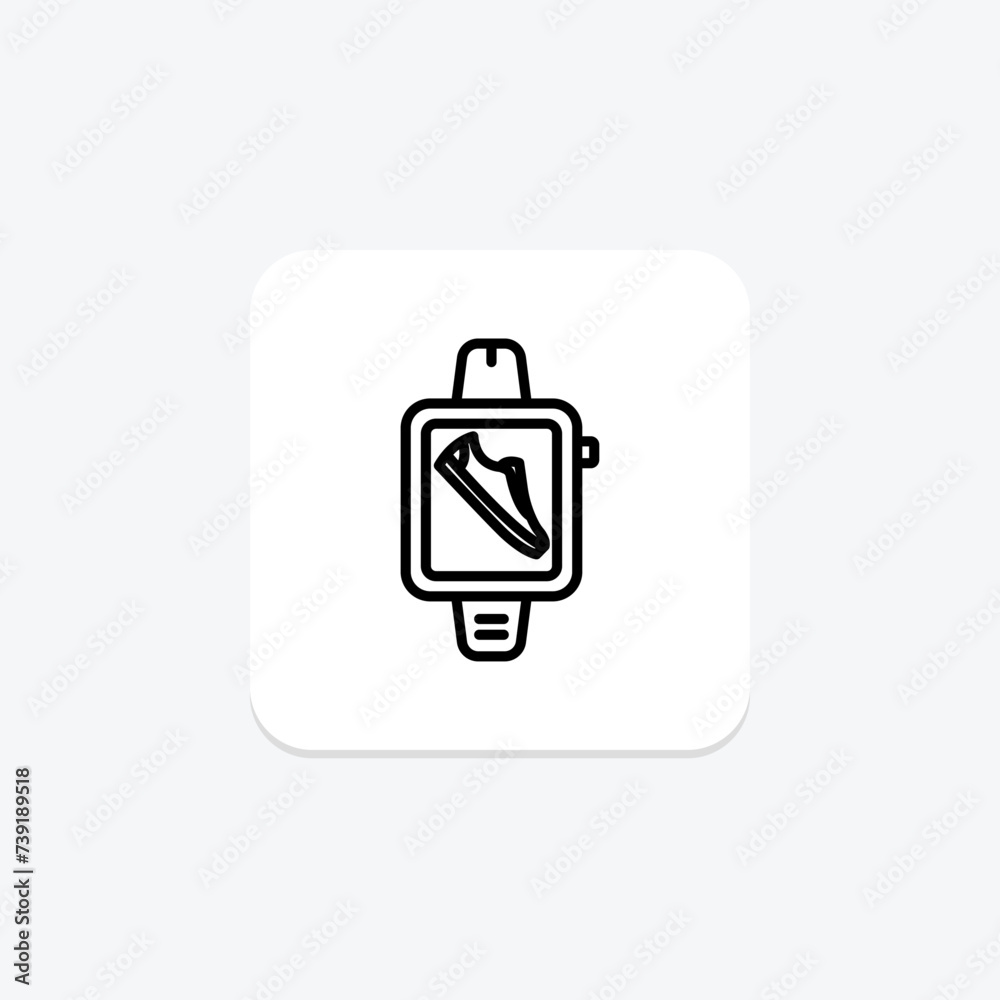 Step Count icon, count, pedometer, activity, walking line icon, editable vector icon, pixel perfect, illustrator ai file Step Count icon, count, pedometer, activity, walking line icon, editable vector icon, pixel perfect, illustrator ai file
