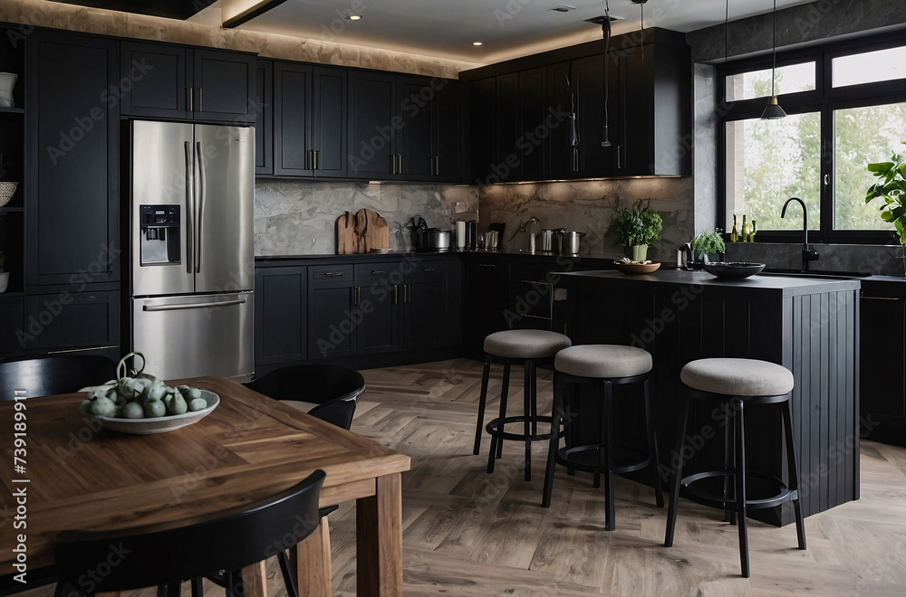 modern kitchen interior