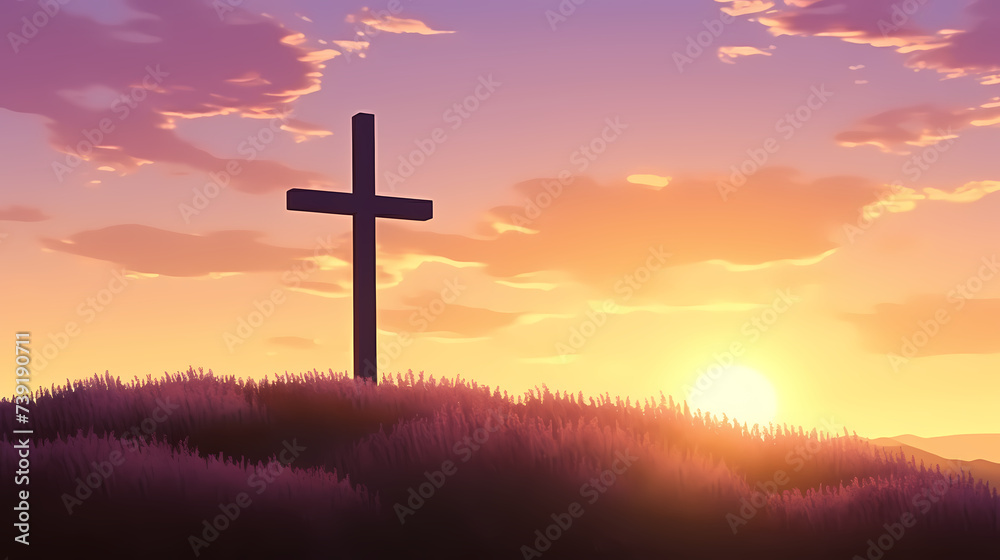 The Holy Cross symbolizes the death and resurrection of Jesus Christ