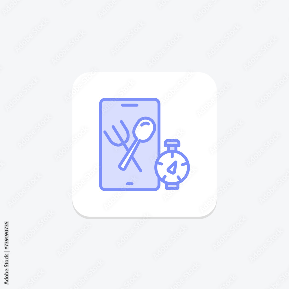 Nutrition Tracking icon, tracking, diet, food, intake duotone line icon, editable vector icon, pixel perfect, illustrator ai file Nutrition Tracking icon, tracking, diet, food, intake duotone line icon, editable vector icon, pixel perfect, illustrator ai file