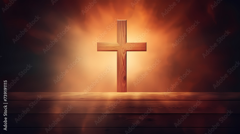 The Holy Cross symbolizes the death and resurrection of Jesus Christ