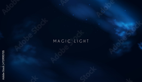 Abstract background with motion light. Space, cosmos, firework and comet light effect. Flyin asteroids. Quantum leap.