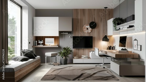 Designing a minimalist teenager's room in the modern style