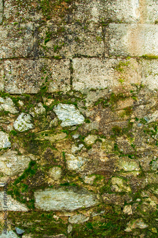 brick wall of abandoned house,background brick wall of abandoned house,background
