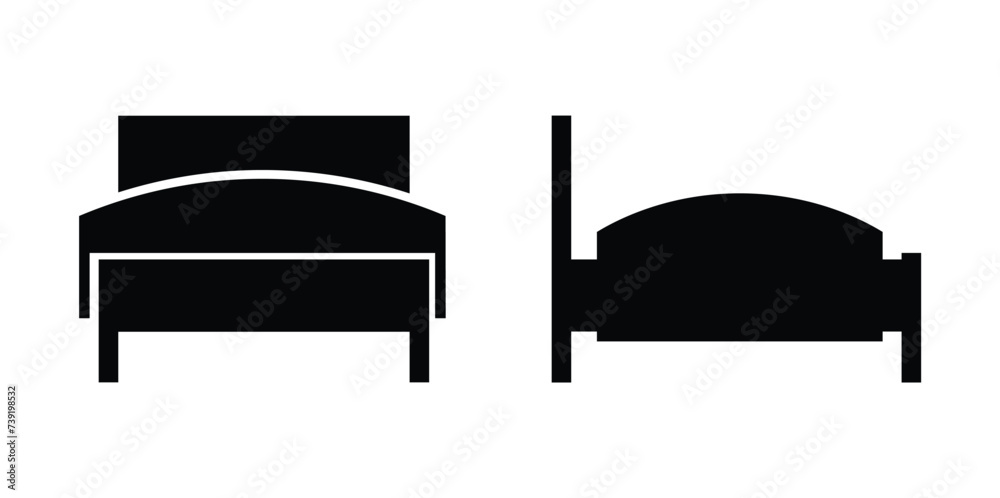 Bed icon vector set. bed illustration sign collection. bed symbol or logo. Bed icon vector set. bed illustration sign collection. bed symbol or logo.