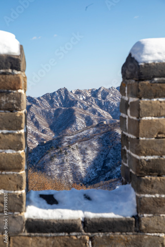 Great Wall of China, Mutianyu (or Mu tian yu) section near Beijing city, China.