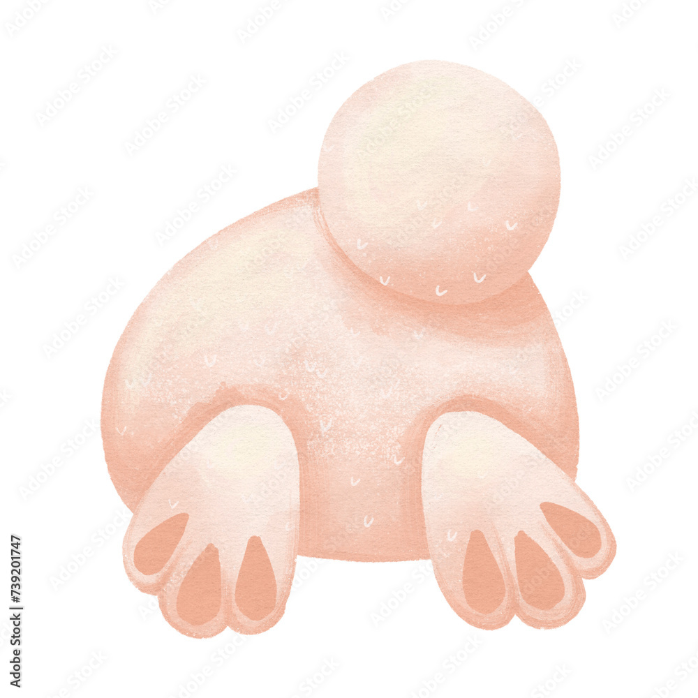 Fototapeta premium Easter eggs spring character trains