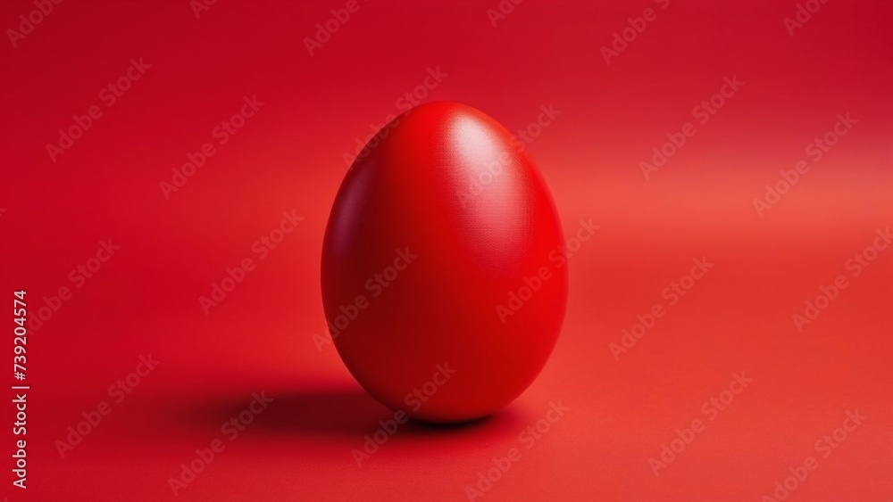 red easter egg on a red background red easter egg on a red background