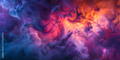 Vibrant Modern Wallpaper with Hard Fire Flames and Smoke background - Ai Generated