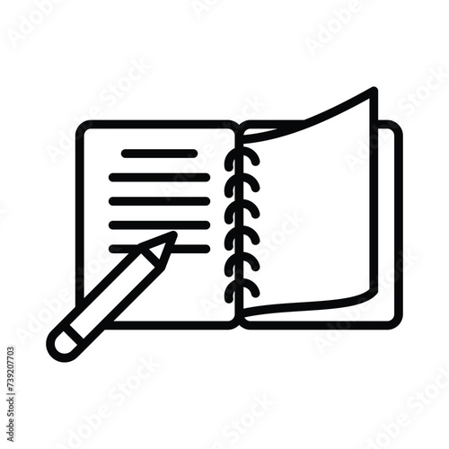 Planing icon vector, stock illustration